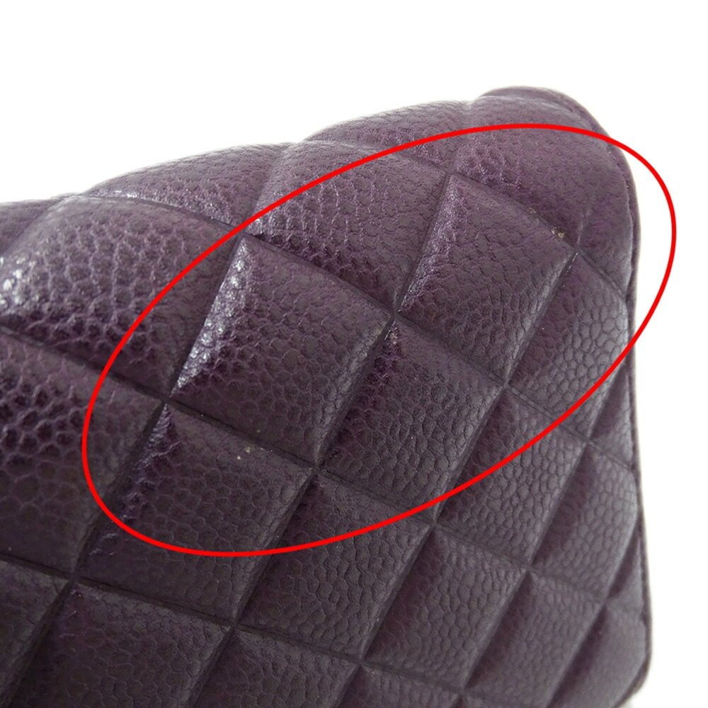 CHANEL Purple Caviar Leather Wallet - Picture 13 of 13